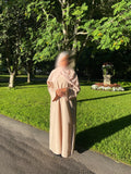 Linen Abaya – Blush Beige