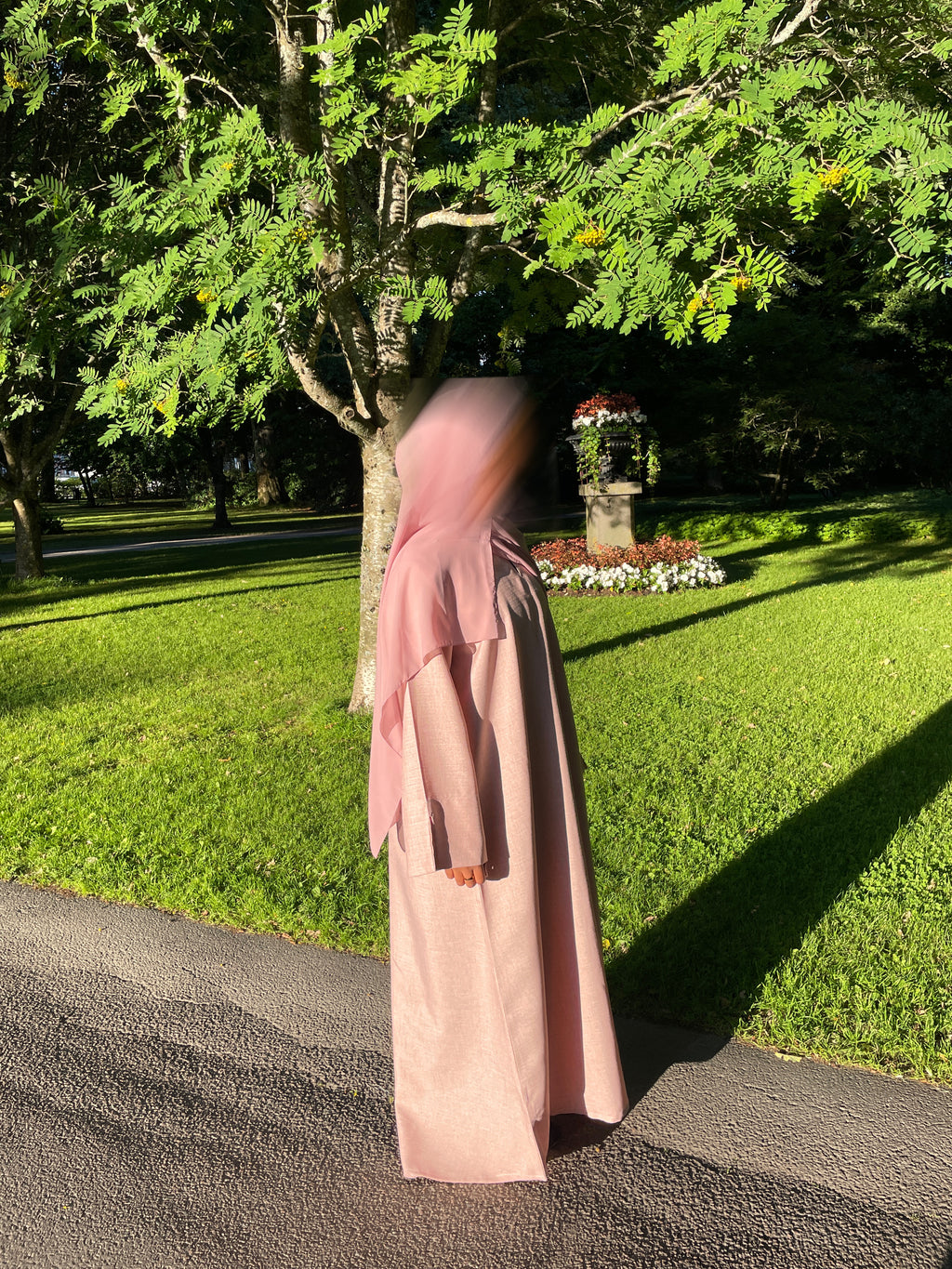 Linen Abaya – Dusty Rose