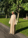 Linen Abaya – Ivory Sand