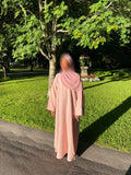 Linen Abaya – Dusty Rose